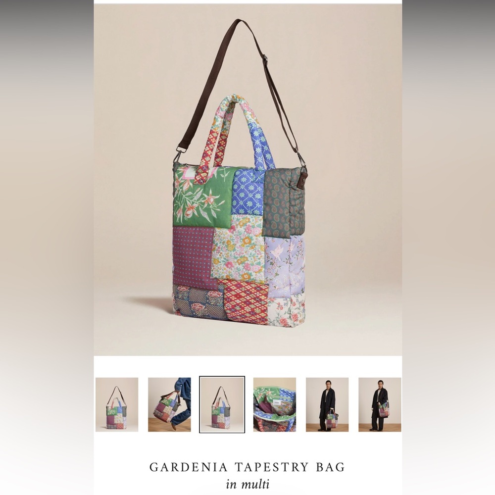 FOUND Tapestry Multi Patchwork Tote Bag